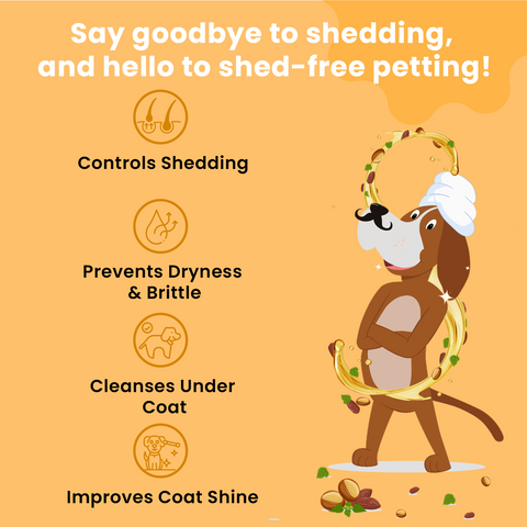 Shed control dog shampoo benefits