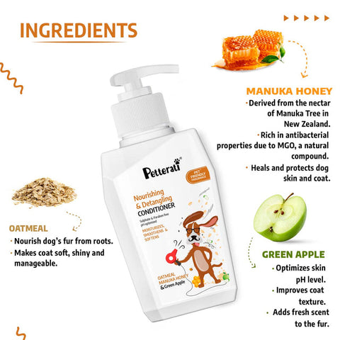 Nourishing & detangling conditioner ingredients