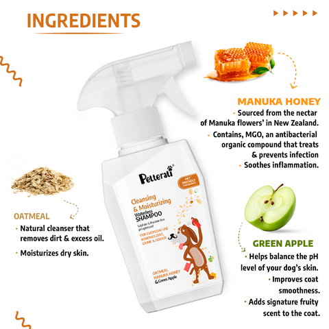 Cleansing & moisturizing shampoo ingredients