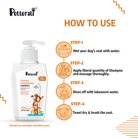 Cleansing & moisturizing shampoo   usage