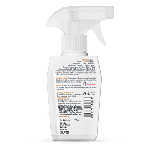 Moisturizing & Waterless Duo-Cleansing & Moisturizing Waterless Dog Shampoo+Cleansing & Moisturizing Dog Shampoo-400 ml +400 ml