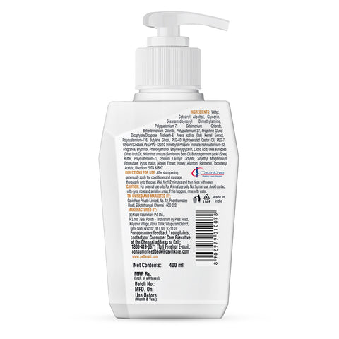 Nourishing and detangling conditioner with green apple