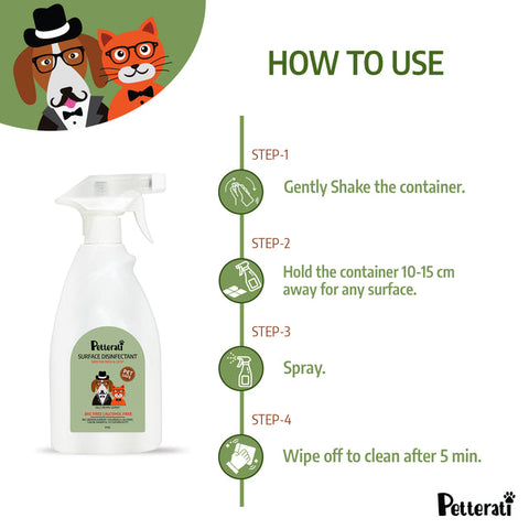 Petterati Surface Disinfectant Pine (500 ML) & Floor Cleaner Pine (900 ML)
