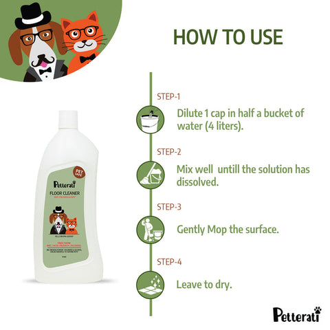 Petterati Surface Disinfectant Pine (500 ML) & Floor Cleaner Pine (900 ML)