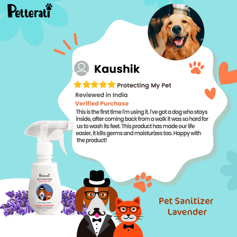 Pet sanitizer lavender customer review