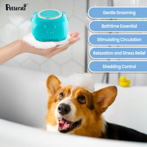 Massage shampoo brush features