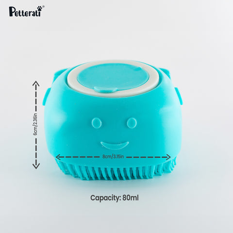 Massage shampoo brush blue