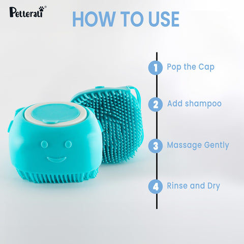 Massage shampoo brush usage