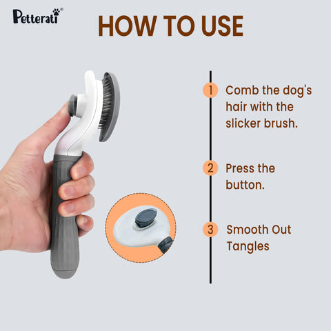 Deshedding brush usage