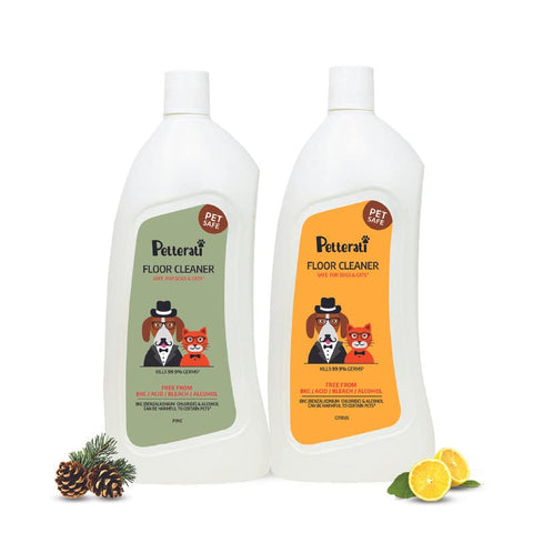 Petterati Floor Cleaner Pine (900 ML) and Floor Cleaner Citrus (900 ML)