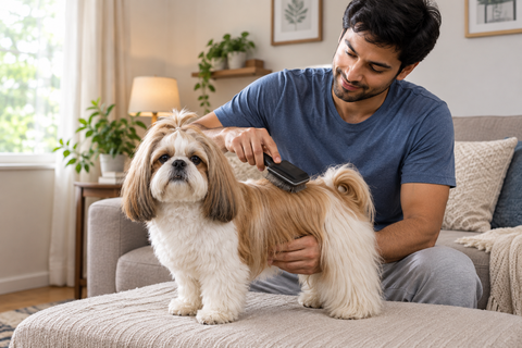 Shih Tzu Hair Fall or Breakage? Why Hair Comes Out When You Brush