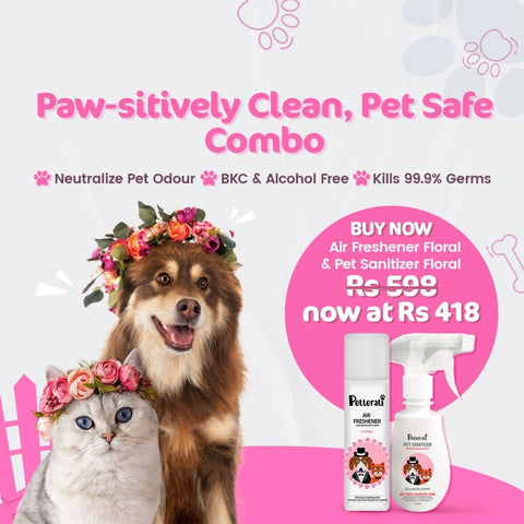 Petterati Air Freshener Floral & Pet Sanitizer Floral