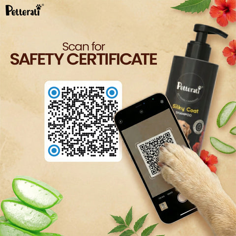 Petterati Silky Coat Dog Shampoo | Healthy, Shiny & Silky Fur | Malodour Neutraliser | pH Optimized | 1000ml