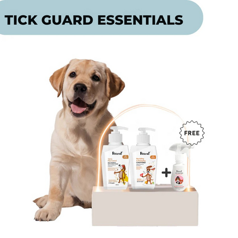 Anti Tick & Flea Shampoo 400ml + Dog Conditioner  400ml +Get Free Pet Sanitizer - 250ml