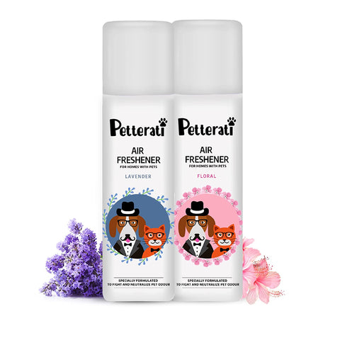 Petterati Air Freshener Floral (250 ML) and Air Freshener Lavender (250 ML)