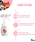 Pet Sanitizer Floral how to use